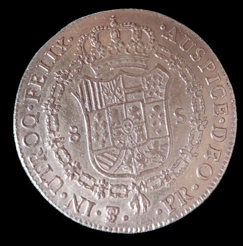 Kongeriget Spanien. Carlos IV (1788-1808). 8 Escudos 1791 Potosi  PR