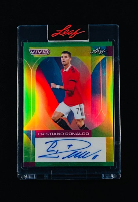 2022 - Leaf - Vivid - Cristiano Ronaldo - Autograph - Limited Edition 4/4 - 1 Card