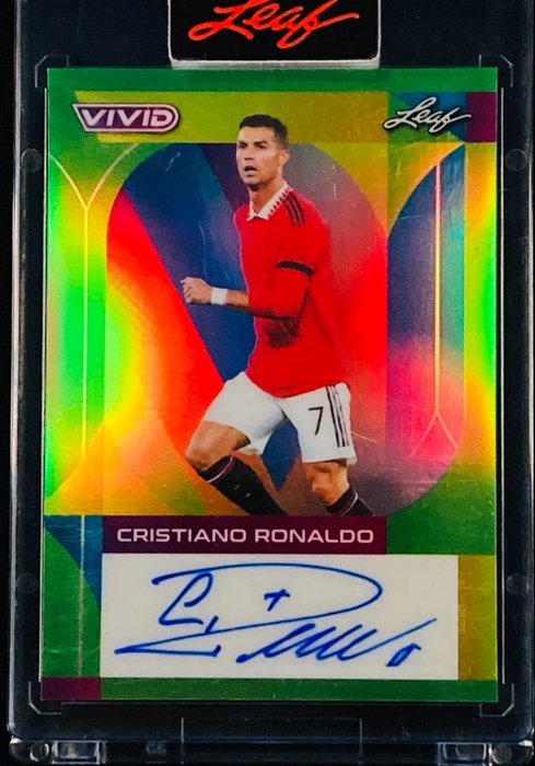 2022 - Leaf - Vivid - Cristiano Ronaldo - Autograph - Limited Edition 4/4 - 1 Card