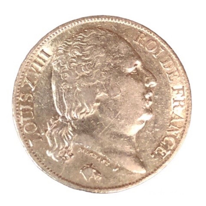 Frankrig Ludvig 18 (1814-1824) 20 Francs 1818-A Paris