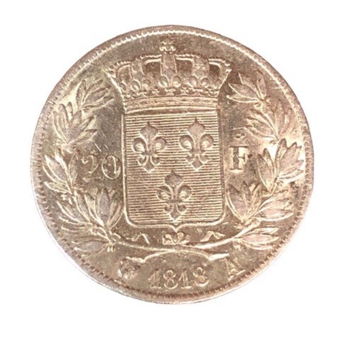 Frankrig Ludvig 18 (1814-1824) 20 Francs 1818-A Paris