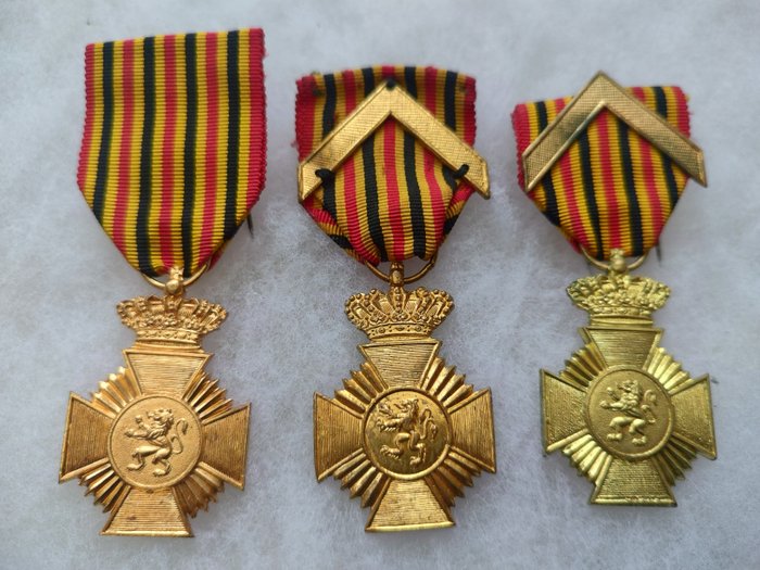 Belgien - Militærmedalje - Masser af belgiske medaljer