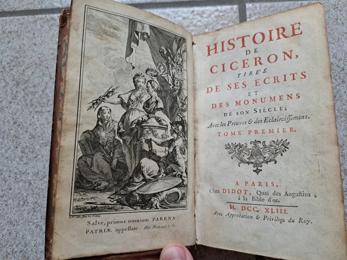 Middleton - Histoire de Ciceron tiree de ses ecrits et des monumens de son siécle - 1743