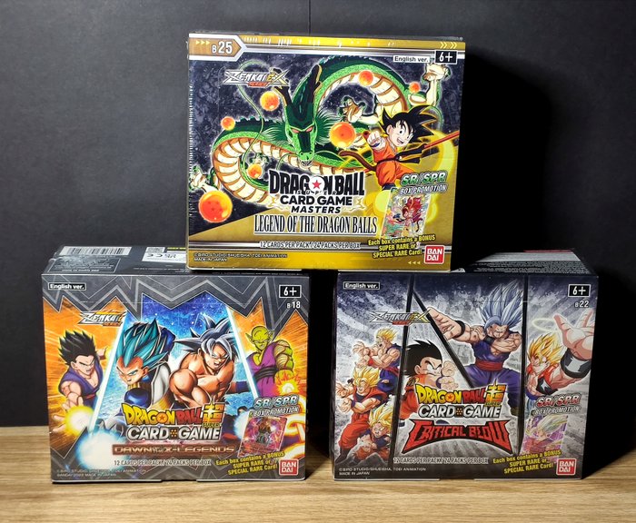 Bandai - Dragon Ball Super card Game - 3 Booster box - BT18  BT22  BT24 - Factory Sealed