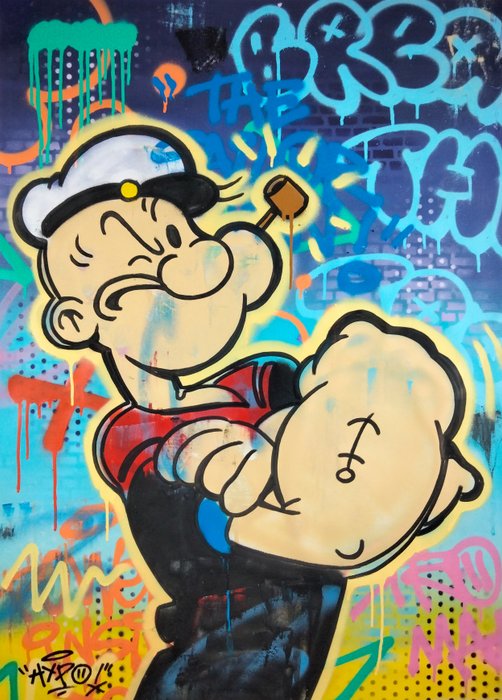 Hipo (1988) - Popeye The Sailor Man - Break the trap (Original artwork)