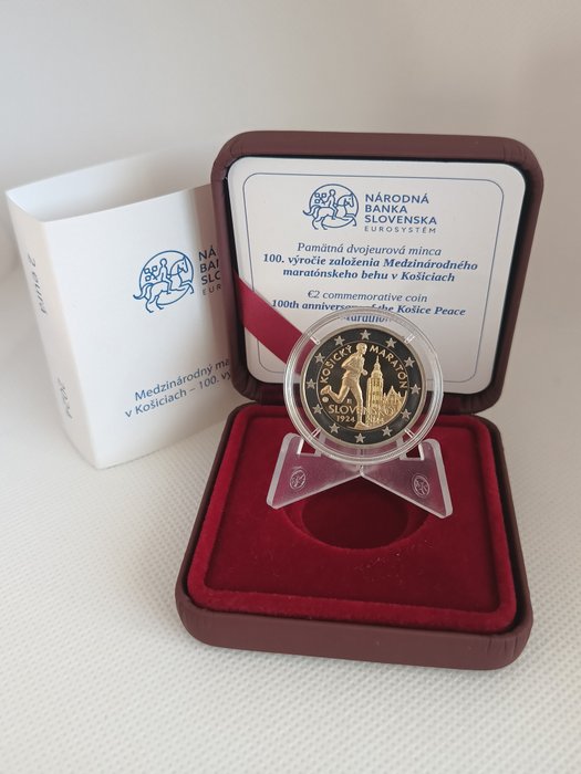 Slovakiet. 2 Euro 2024 "Košice International Marathon" Proof  (Ingen mindstepris)