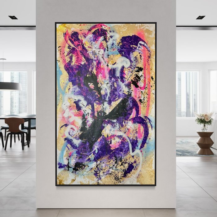 Timo Wedell (1994) - Purple Dragon Abstract - XXL