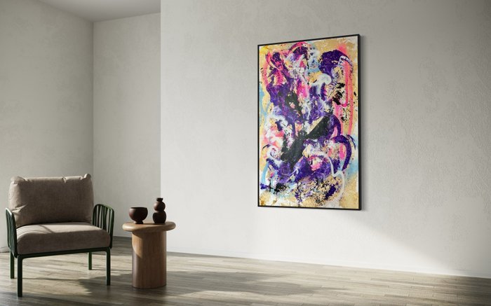 Timo Wedell (1994) - Purple Dragon Abstract - XXL