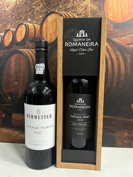 2018 Quinta da Romaneira 2018  Burmester 1997 - Vintage Port -  Douro  - 2 Flasker (0,75 L)