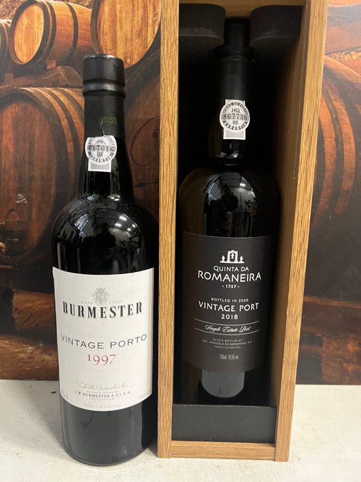 2018 Quinta da Romaneira 2018  Burmester 1997 - Vintage Port -  Douro  - 2 Flasker (0,75 L)