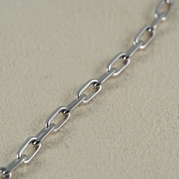 Cartier - Kæde - Spartacus Chain + Double Charm Logo Pendant - 18 kraat Hvidguld - Cartier servicepapirer