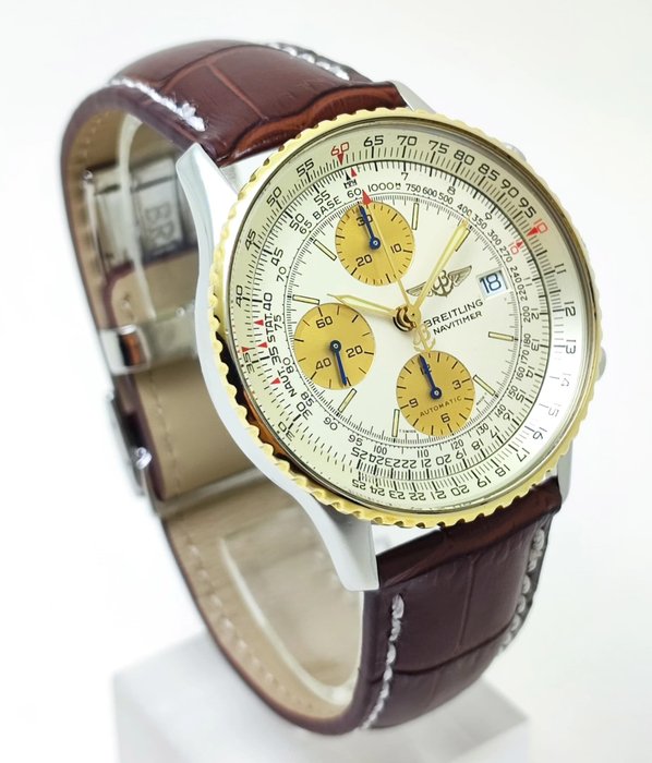 Breitling - Old Navitimer Gold/Steel Chronograph - B13019 - Mænd - 1990-1999