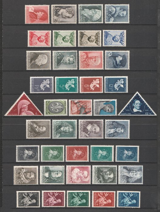 Holland 1935/1940 - 22 Fuldstændige numre - NVPH 274/355, 374/378