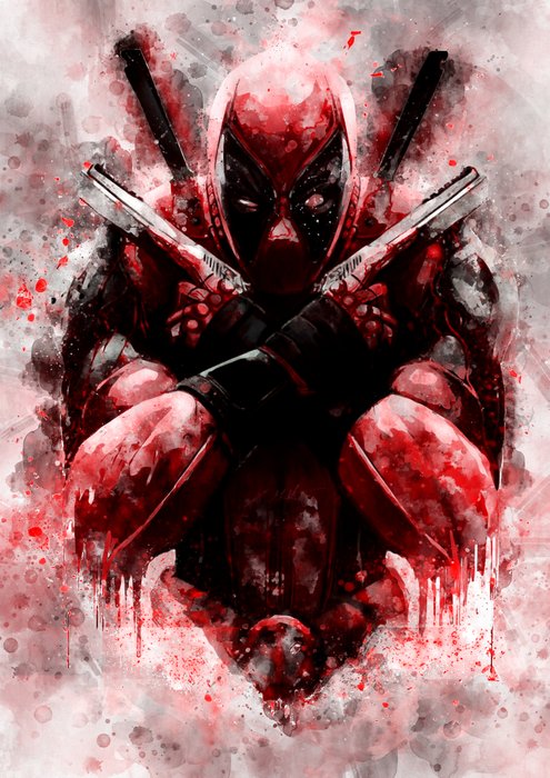 Boriani - Deadpool, watercolor new limited edition 1/20