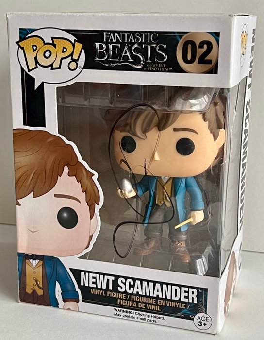 Fantasic Beasts - Eddie Redmayne (Newt Scamander) Autographed Funko Pop!, signed + COA