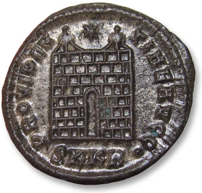 Romarriket Constantine I (AD 306-337) Follis Cyzicus mint 2nd officina 325-326 AD - mintmark SMKB• - Ex CNG 2011