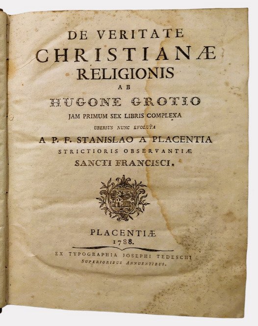 Hugo Grotius - De Veritate Christianae Religionis - 1788