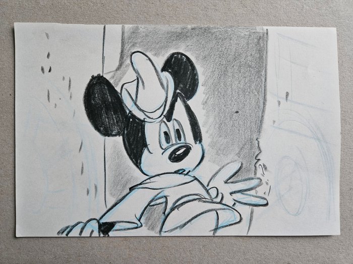 Walt Disney Studios - 2 Originale storyboard-tegninger - The Prince and the Pauper - Mickey Mouse - 1990