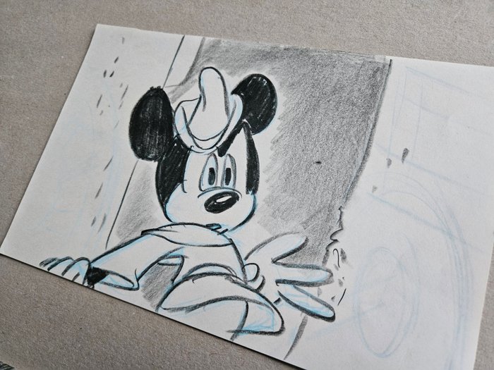 Walt Disney Studios - 2 Originale storyboard-tegninger - The Prince and the Pauper - Mickey Mouse - 1990