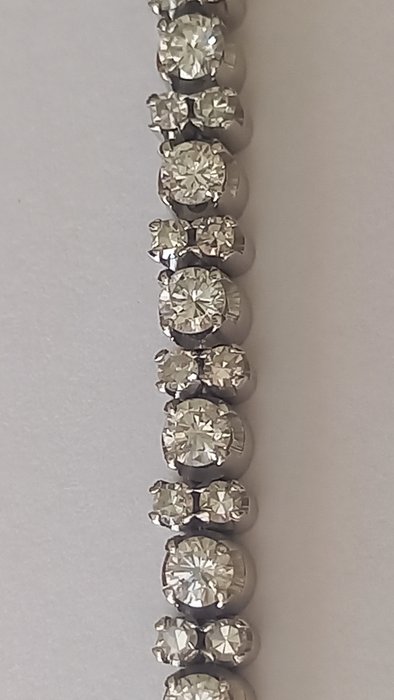 Armbånd - 18 kraat Hvidguld -  1.60ct. tw. Diamant (Naturfarvet)  - Diamant