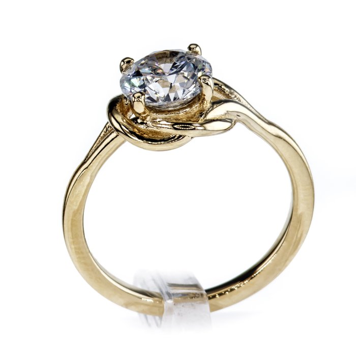 Ingen mindstepris - Forlovelsesring - 14 karat Gulguld -  1.60ct. tw. Diamant (Natur)