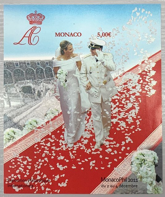 Monaco 1985/2011 - MONACO, blokke nr. 33a, 53a og 101 IKKE-TAKET, TB **. 3 blokke med fyrstelig tema. Vurdering €830. - 33a, 53a, 101