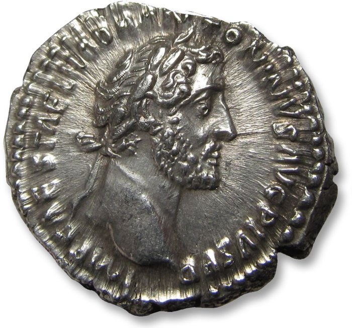 Romarriket. Antoninus Pius (138-161.. Denarius Rome mint 151-152 A.D. - TR POT XV COS IIII, in exergue PAX - near mint state coin