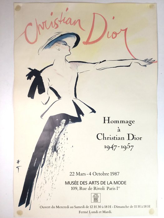 René Gruau - Hommage à Christian Dior 1947-1957 - Musée des Arts de la Mode, Paris - 1980‹erne