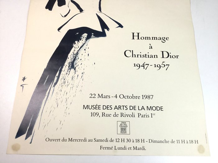 René Gruau - Hommage à Christian Dior 1947-1957 - Musée des Arts de la Mode, Paris - 1980‹erne