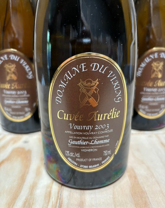 2003 Domaine du Viking "Cuvée Aurélie" Vouvray Moelleux - Loire - 6 Flasker (0,75 L)