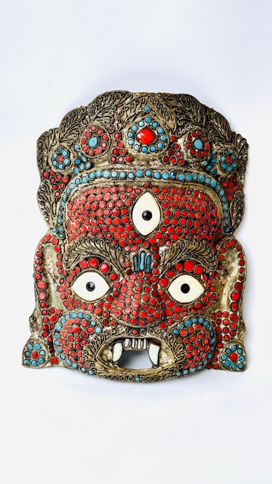 Mahakala rituel maske - Nepal - anden halvdel af det 20 århundrede