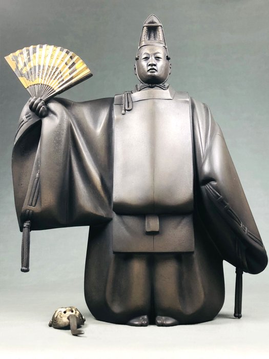 Bronze - Seimei Yamazaki 山崎清明 - Okina 翁 - Shōwa-periode (1926-1989)