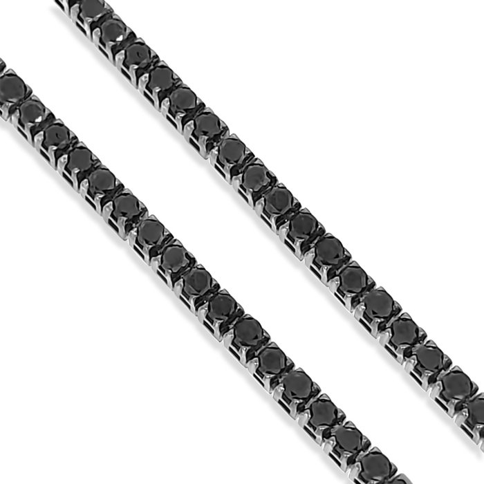 Armbånd - 18 kraat Hvidguld -  243ct tw Diamant (Natur)