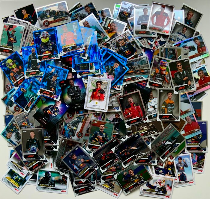 2022/23 Topps Chrome F1, Eccellenza F1 - Max Verstappen, Hamilton, Norris, Piastri - 500 cards - 1 Mixed collection - Næsten så god som ny (NM)