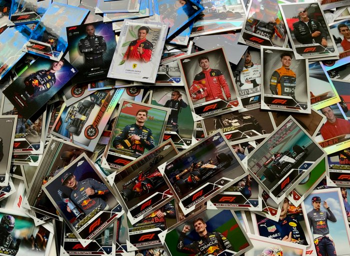 2022/23 Topps Chrome F1, Eccellenza F1 - Max Verstappen, Hamilton, Norris, Piastri - 500 cards - 1 Mixed collection - Næsten så god som ny (NM)