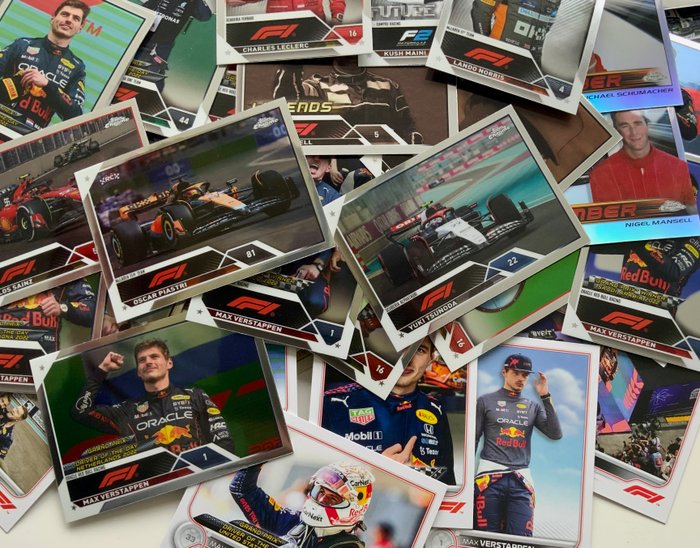 2022/23 Topps Chrome F1, Eccellenza F1 - Max Verstappen, Hamilton, Norris, Piastri - 500 cards - 1 Mixed collection - Næsten så god som ny (NM)