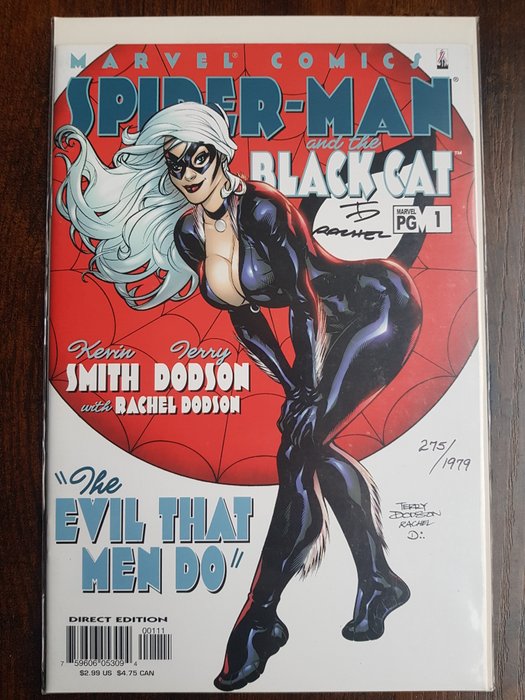 Spider-Man / Black Cat #1 - Signed by Terry Dodson and Rachel Dodson + COA - 1 Signed comic - Første udgave - 2002