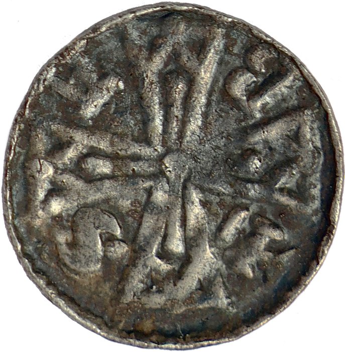 Holland - Brabant (hertugdømmet). Henri II or III. Denier à l'écu au lion Leuven/Louvain Mint - n.d. (1235-1261)