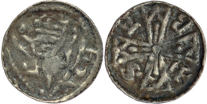 Holland - Brabant (hertugdømmet). Henri II or III. Denier à l'écu au lion Leuven/Louvain Mint - n.d. (1235-1261)