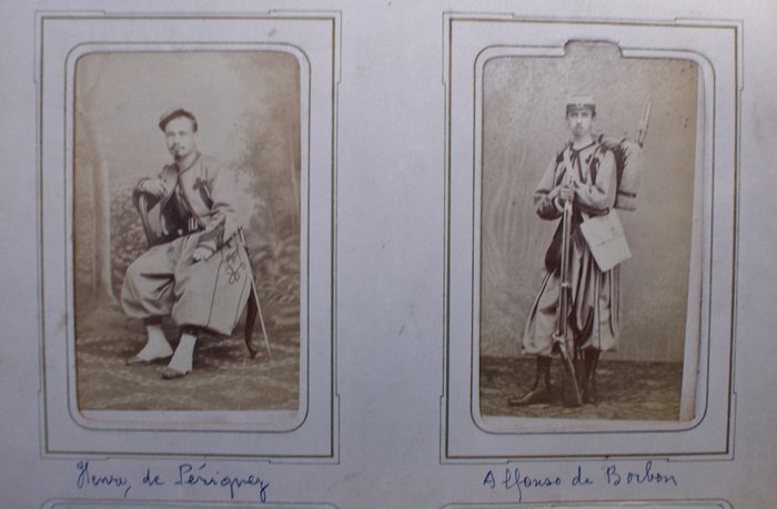 Anonyme - Album photos anciennes Zouaves pontificaux - 1870