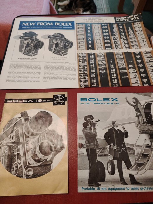 Bolex H16 camera  brochures Filmkamera