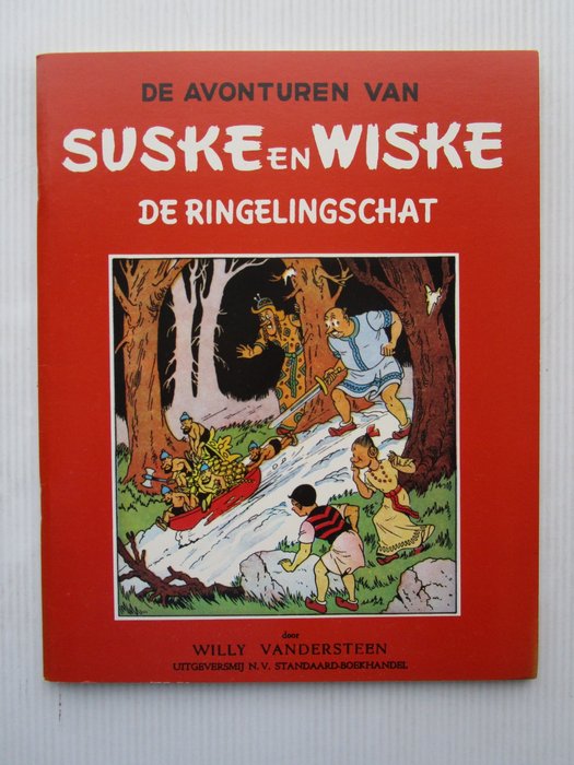 Suske en Wiske - De ringelingschat + Map met 2 kleurenprenten - 't Vlaams Stripcentrum - 1 Album - Første udgave - 1991