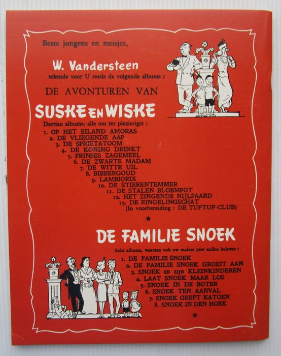 Suske en Wiske - De ringelingschat + Map met 2 kleurenprenten - 't Vlaams Stripcentrum - 1 Album - Første udgave - 1991