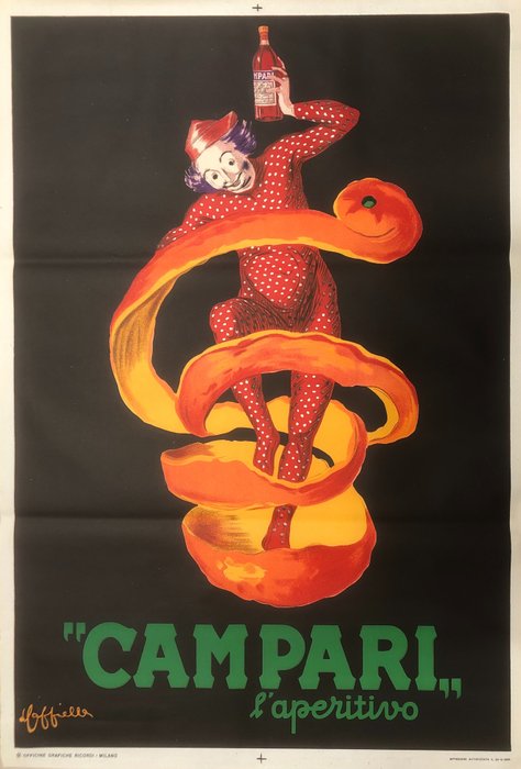 Leonetto Cappiello - Campari L'aperitivo (large size 140 x 100cm) - 1950‹erne