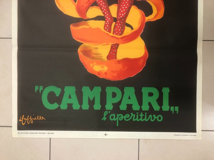 Leonetto Cappiello - Campari L'aperitivo (large size 140 x 100cm) - 1950‹erne