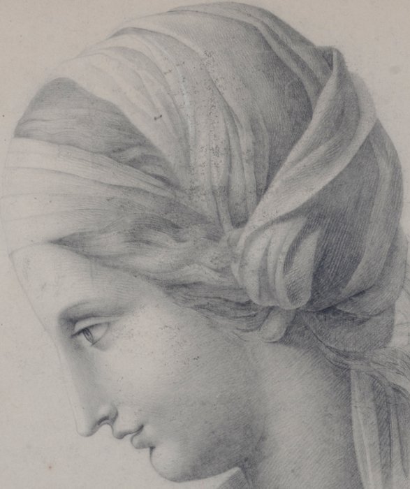 G. Reverdin After Giulio Romano, Attributed to - Sainte Marie (Original drawing)