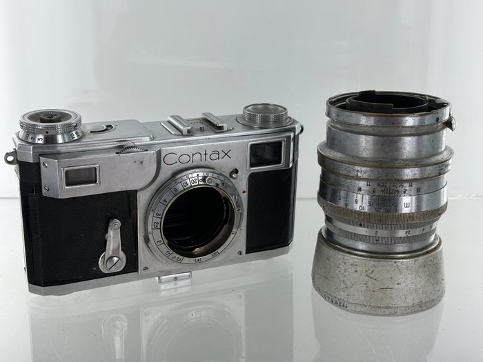 Contax II + Sonnar 2/8,5cm for Parts | Rangefinder søgerkamera  (Ingen mindstepris)