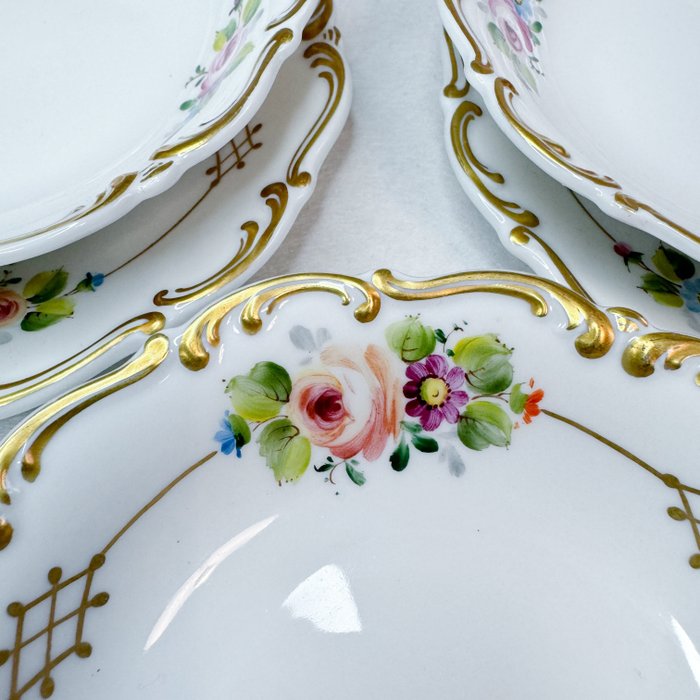 Hutschenreuther Tirschenreuth Bavaria - L.F. - Bordservice (10) - Porcelæn - Tallerkener og skåle