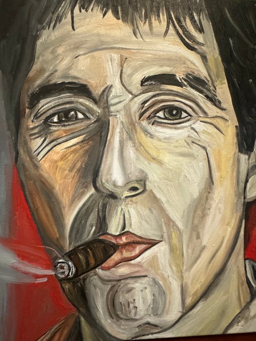 Roberto Cafarotti (RCafarotti) - Quadro Olio su Tela "Scarface” 30x40