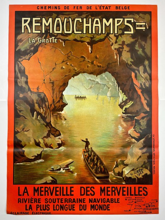 Liedel - Remouchamps La grotte (1923)